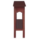 Stolik konsolowy, brązowy, 110x30x75 cm, lite drewno mahoniowe Lumarko!