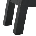 Stolik konsolowy, czarny, 110x30x75 cm, lite drewno mahoniowe Lumarko!