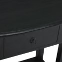 Stolik konsolowy z szufladami, czarny, 50x30x75 cm, lity mahoń Lumarko!