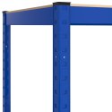VidaXL Regał z 5 półkami, niebieski, stal i materiał drewnopochodny