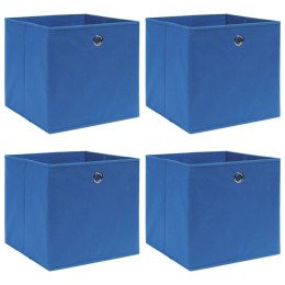 Pudełka, 4 szt., niebieskie, 32x32x32 cm, tkanina Lumarko!