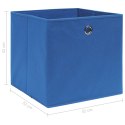 Pudełka, 4 szt., niebieskie, 32x32x32 cm, tkanina Lumarko!
