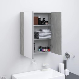 Szafka łazienkowa z lustrem, 60x15x75 cm, MDF, szarość betonu Lumarko!