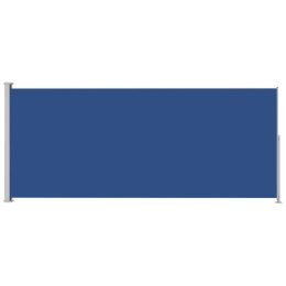 VidaXL Zwijana markiza boczna na taras, 180x500 cm, niebieska