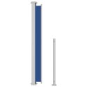 VidaXL Zwijana markiza boczna na taras, 180x500 cm, niebieska