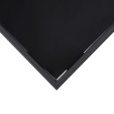 Ogrodowy stół barowy, czarny, 110x60x110 cm, szkło hartowane Lumarko!