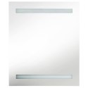 VidaXL Szafka łazienkowa z lustrem i LED, szarość betonu, 50x14x60 cm