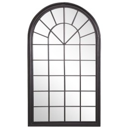Metalowe lustro ścienne okno 77 x 130 cm czarne TREVOL Lumarko!
