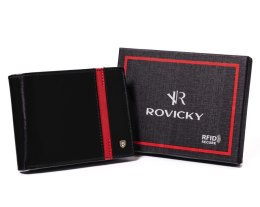 Skórzany portfel męski z ochroną RFID Protect — Rovicky Lumarko!