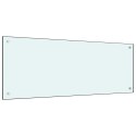 VidaXL Panel ochronny do kuchni, biały, 100x40 cm, szkło hartowane