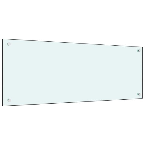 Panel ochronny do kuchni, biały, 100x40 cm, szkło hartowane Lumarko!
