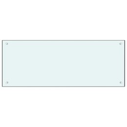 Panel ochronny do kuchni, biały, 100x40 cm, szkło hartowane Lumarko!