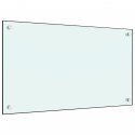 Panel ochronny do kuchni, biały, 70x40 cm, szkło hartowane Lumarko!