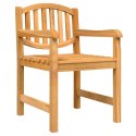 Krzesła ogrodowe, 6 szt., 58x59x88 cm, lite drewno tekowe Lumarko!