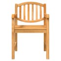 Krzesła ogrodowe, 6 szt., 58x59x88 cm, lite drewno tekowe Lumarko!