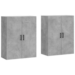 VidaXL Szafki wiszące, szarość betonu, 2 szt., 69,5x34x90 cm