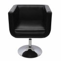 Krzesło barowe, czarne, sztuczna skóra Lumarko!