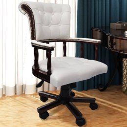 Obrotowe krzesło biurowe, białe Lumarko!
