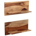 Półki ścienne, 2 szt., 58 x 26 x 20 cm, lite drewno sheesham Lumarko!