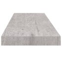 Półki ścienne, 2 szt., szarość betonu, 80 x 23,5 x 3,8 cm, MDF Lumarko!
