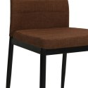 Krzesła stołowe, 6 szt., brązowe, tkanina Lumarko!