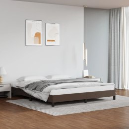 Rama łóżka, brązowe, 180x200 cm, obite sztuczną skórą Lumarko!