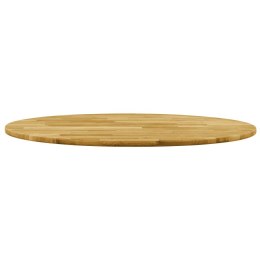 Okrągły blat do stolika z litego drewna dębowego, 23 mm, 400 mm Lumarko!