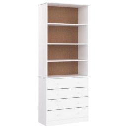 Biblioteczka z szufladami ALTA, biała, 77x35x186,5 cm, sosna Lumarko!