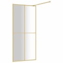 Ścianka prysznicowa, przezroczyste szkło ESG, złota, 80x195 cm Lumarko!