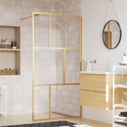 Ścianka prysznicowa, przezroczyste szkło ESG, złota, 100x195 cm Lumarko!