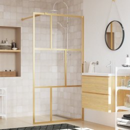 Ścianka prysznicowa, przezroczyste szkło ESG, złota, 115x195 cm Lumarko!