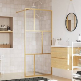 Ścianka prysznicowa, przezroczyste szkło ESG, złota, 90x195 cm Lumarko!