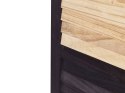 4-panelowy składany parawan pokojowy drewniany 170 x 164 cm jasne drewno BRENNERBAD Lumarko!