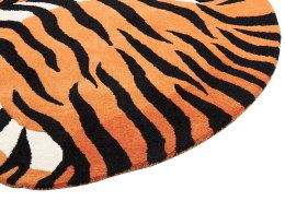 Dywan dziecięcy wełniany tygrys 100 x 160 cm pomarańczowy RAJAH Lumarko!