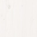 Ławka ogrodowa, biała, 80x38x45 cm, lite drewno sosnowe Lumarko!