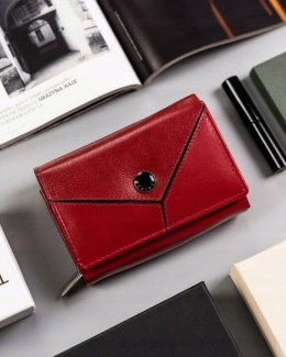 Zestaw prezentowy: mały, skórzany portfel damski, brelok i długopis — Peterson Lumarko!