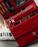 Zestaw prezentowy: mały, skórzany portfel damski, brelok i długopis — Peterson Lumarko!