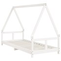 Rama łóżka dla dzieci, biała, 80x200 cm, drewno sosnowe Lumarko!