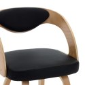 Krzesła stołowe, 2 szt., gięte drewno i sztuczna skóra Lumarko!