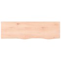 Blat do łazienki, 100x30x4 cm, surowe lite drewno Lumarko!