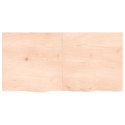 Blat do łazienki, 120x60x4 cm, surowe lite drewno Lumarko!