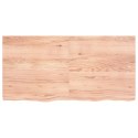 Blat do łazienki, jasnobrązowy, 120x60x4 cm, lite drewno Lumarko!