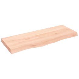 Blat do stołu, 100x40x6 cm, surowe drewno dębowe Lumarko!