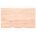 Blat do stołu, 100x60x6 cm, surowe drewno dębowe Lumarko!