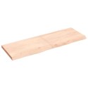 Blat stołu, 120x40x4 cm, surowe drewno dębowe Lumarko!