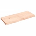 Blat stołu, 120x50x6 cm, surowe drewno dębowe Lumarko!