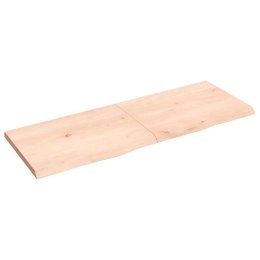 Blat stołu, 140x50x4 cm, surowe drewno dębowe Lumarko!