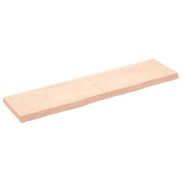 Blat stołu, 160x40x6 cm, surowe drewno dębowe Lumarko!