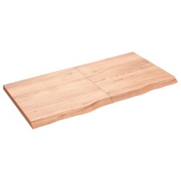 Blat do stołu, jasnobrązowy, 120x60x4 cm, lite drewno dębowe Lumarko!