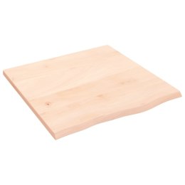Blat do stołu, 60x60x2 cm, surowe drewno dębowe Lumarko!